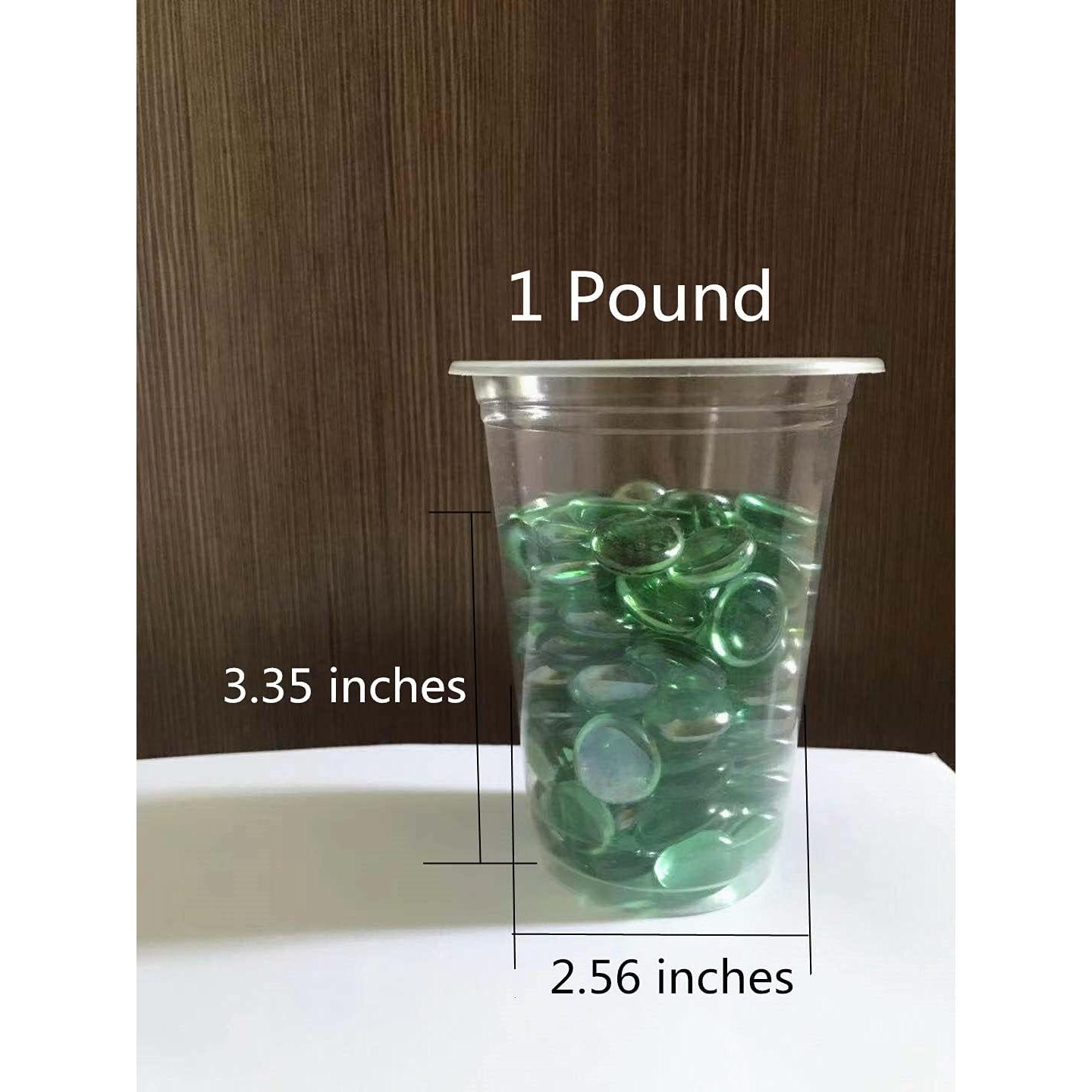 Piedra de gema de vidrio Liying 200 piezas 1,90 cm ámbar