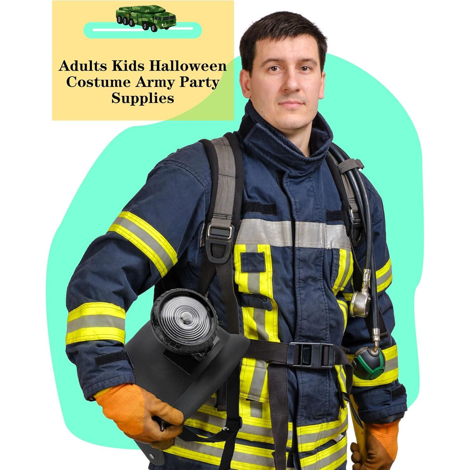 Casco Militar de Plástico Cotiny 2 Piezas Verde para Adultos y Niños