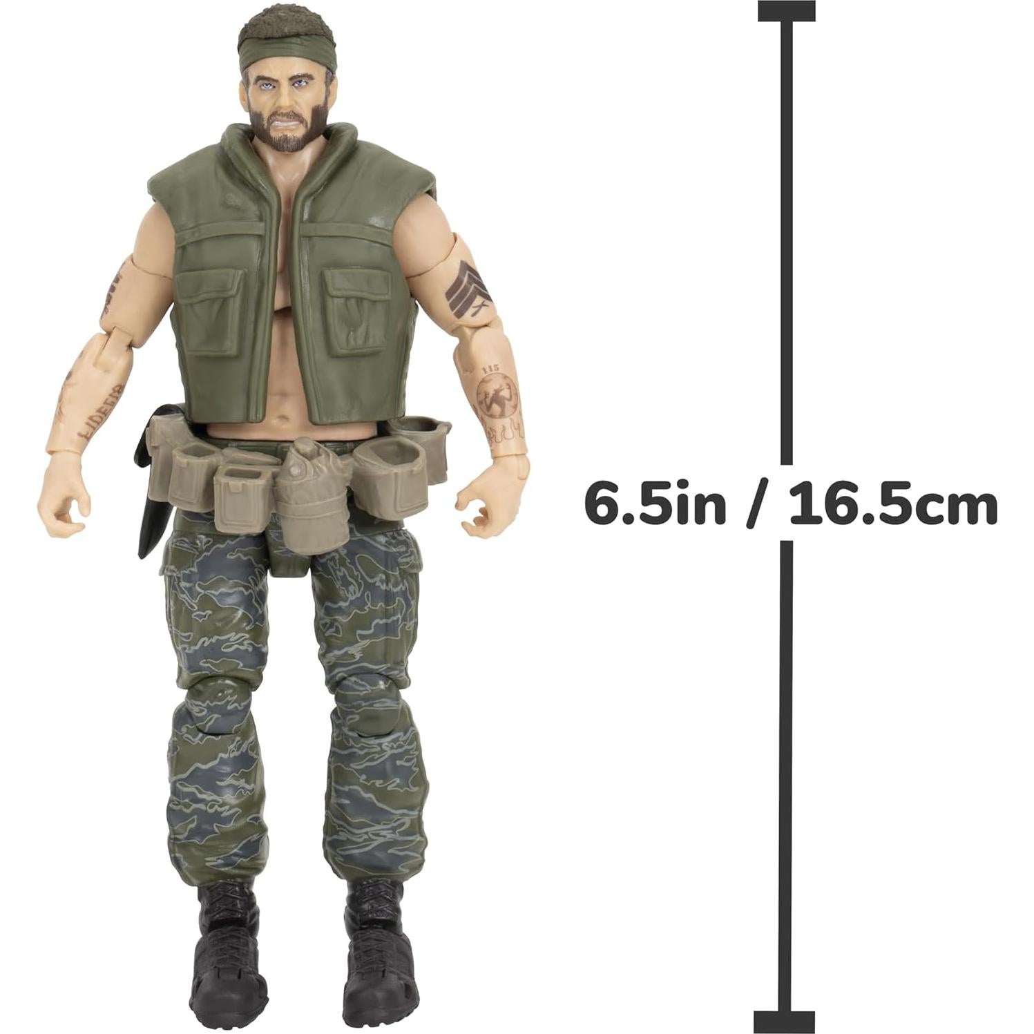 Figura Articulada Call of Duty Frank Woods - 16.51 cm con Accesorios