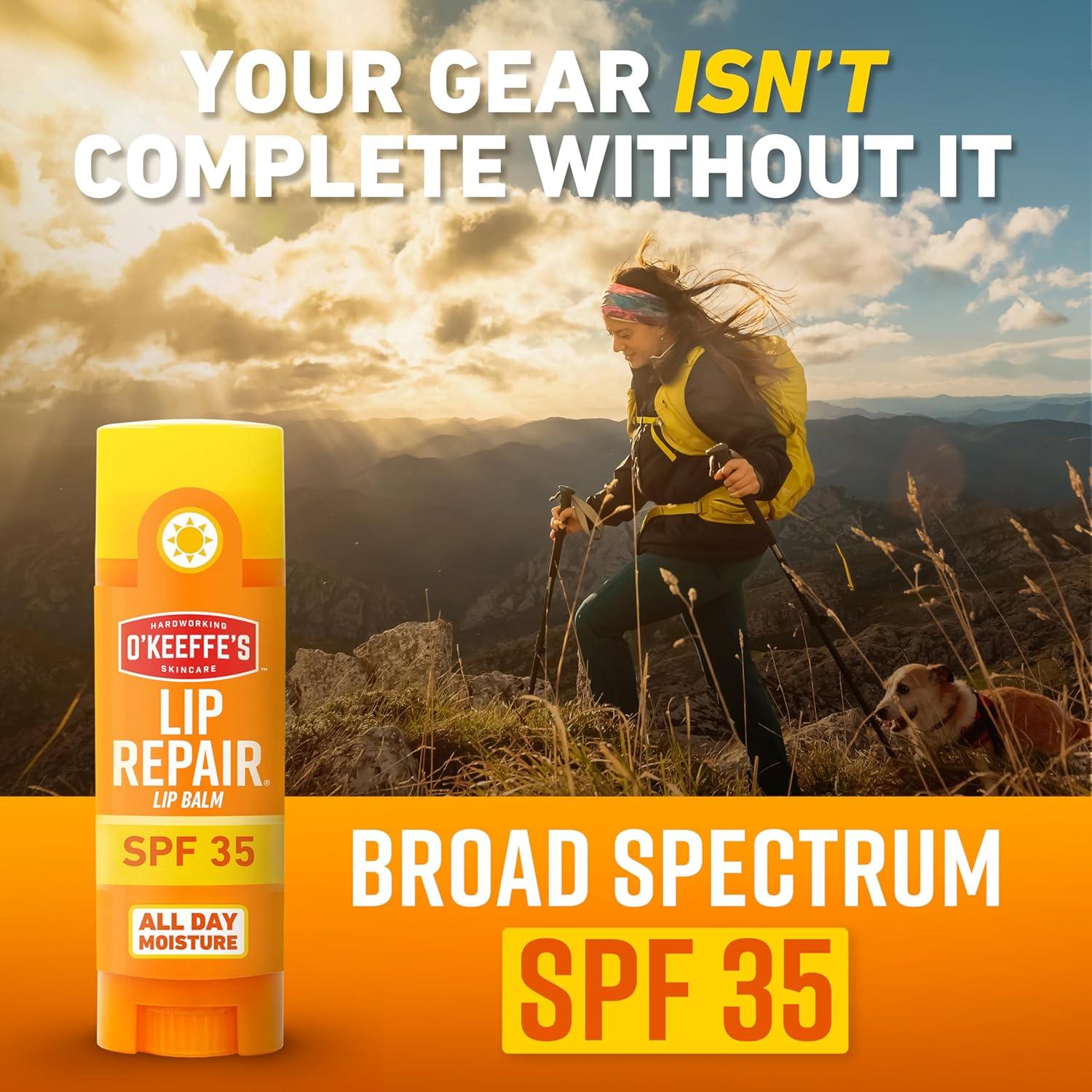 Bálsamo Labial O'Keeffe's Reparador SPF 35 - Hidratante 1 Paquete