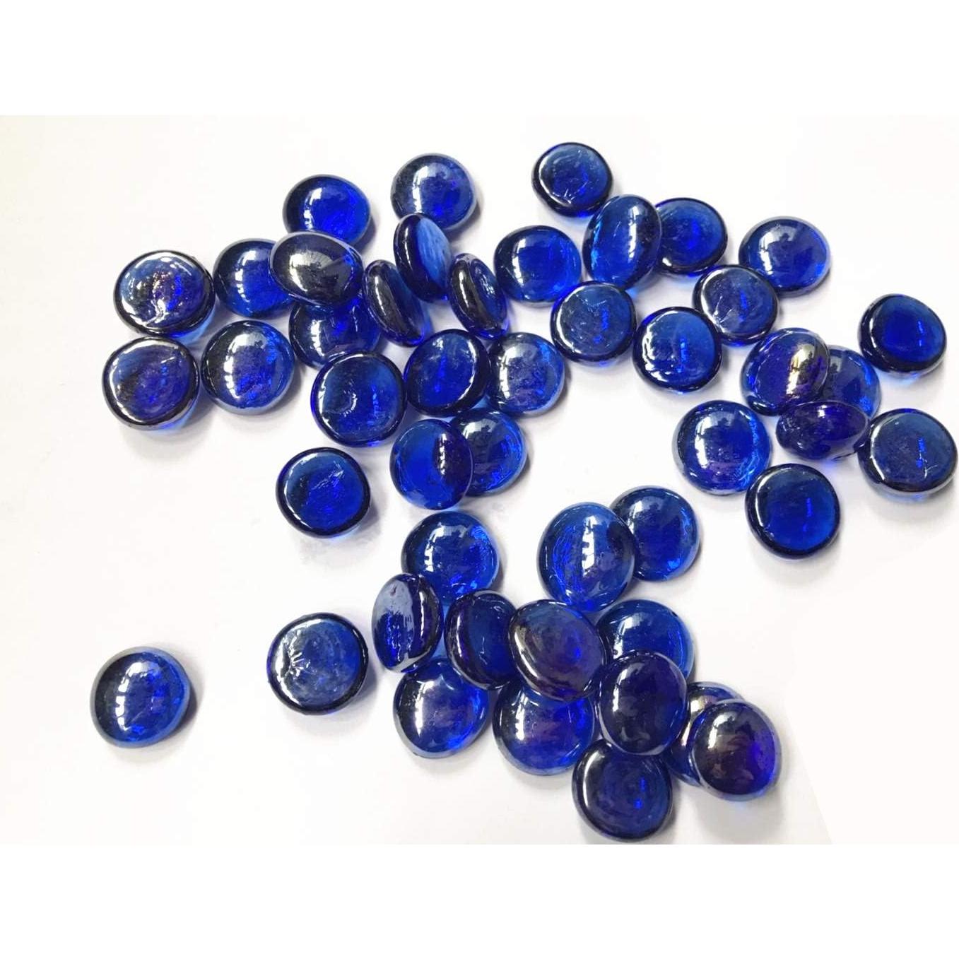 Canicas Planas de Vidrio Liying 200 Pcs Azul Real 1.91 cm