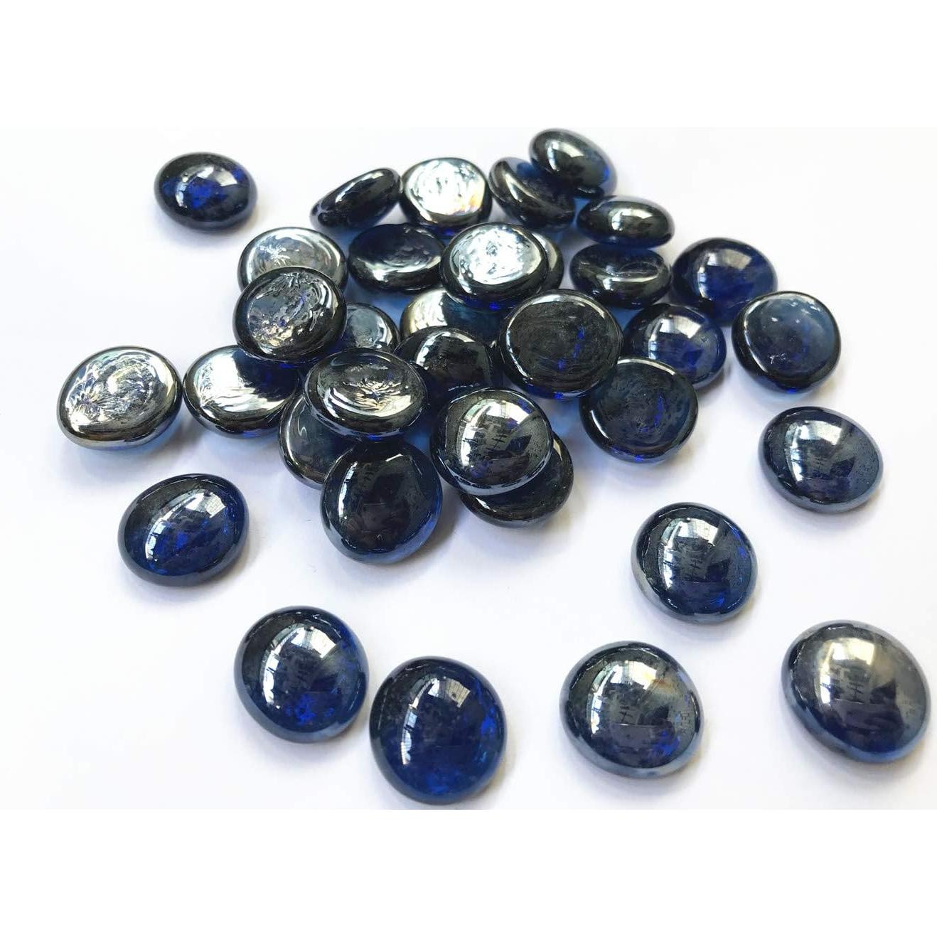 Canicas Planas de Vidrio Liying 200 Pcs Azul Real 1.91 cm