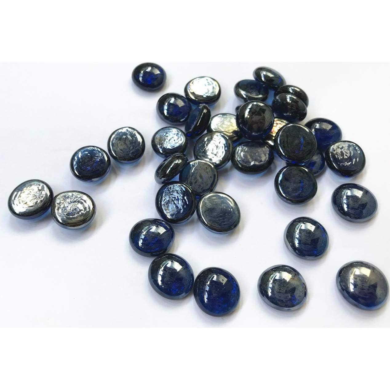 Canicas Planas de Vidrio Liying 200 Pcs Azul Real 1.91 cm