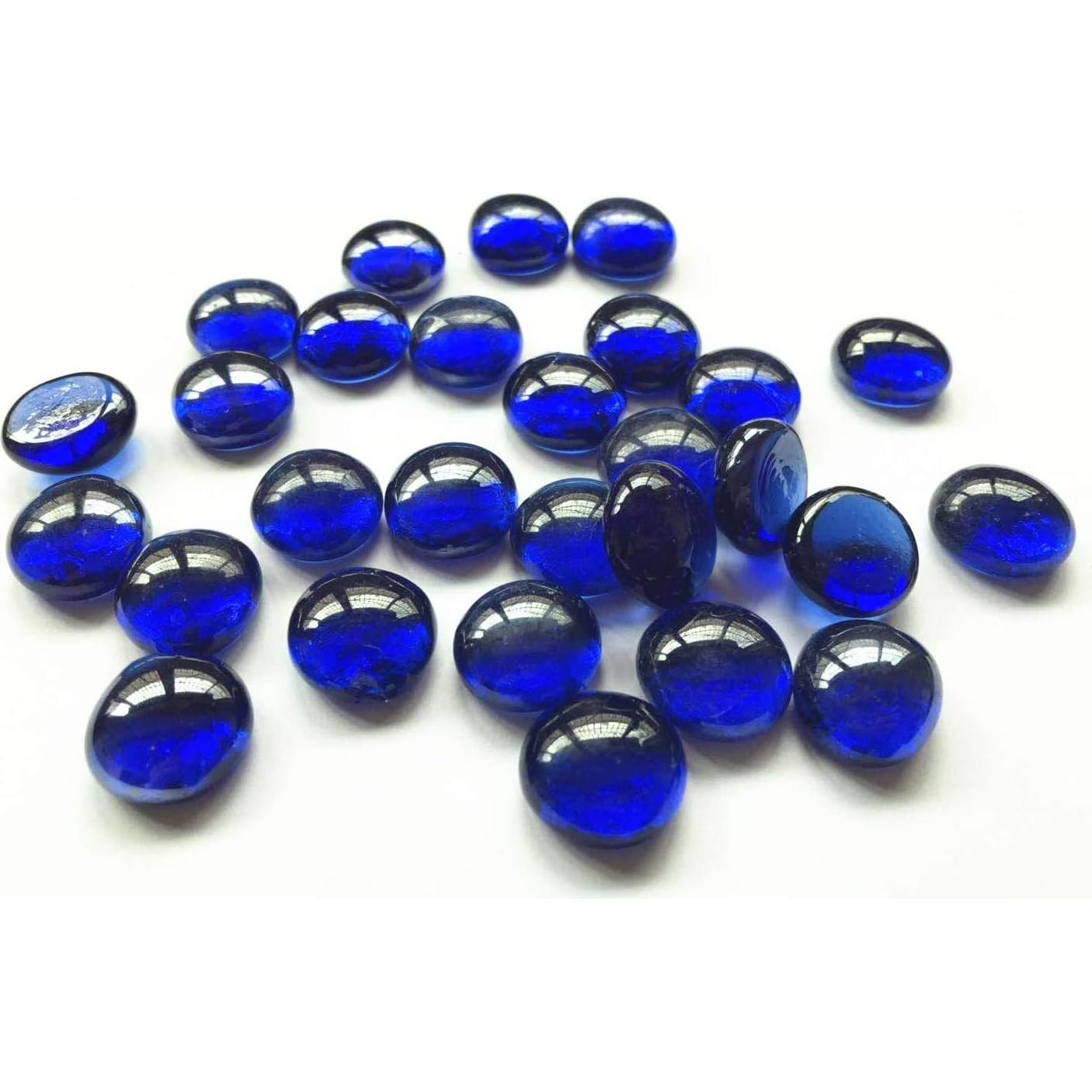 Canicas Planas de Vidrio Liying 200 Pcs Azul Real 1.91 cm