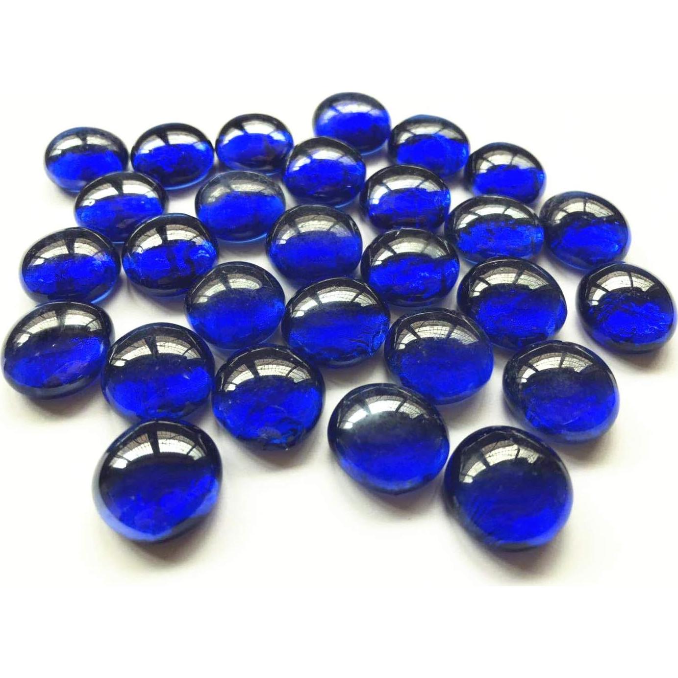 Canicas Planas de Vidrio Liying 200 Pcs Azul Real 1.91 cm