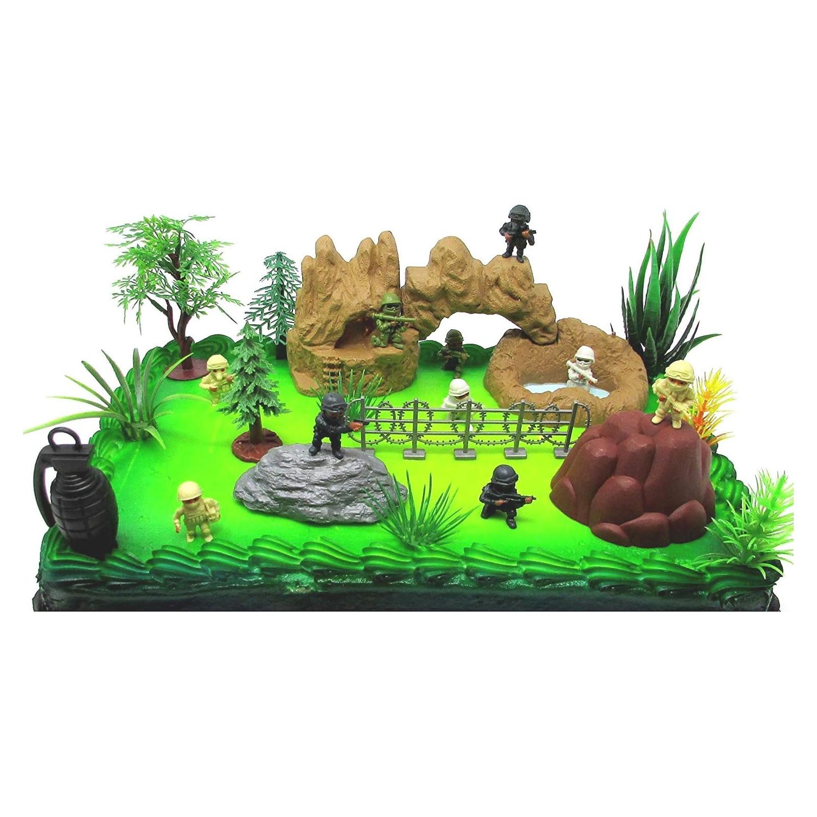 Juego de Decoración de Pastel Militar Fuerzas Especiales