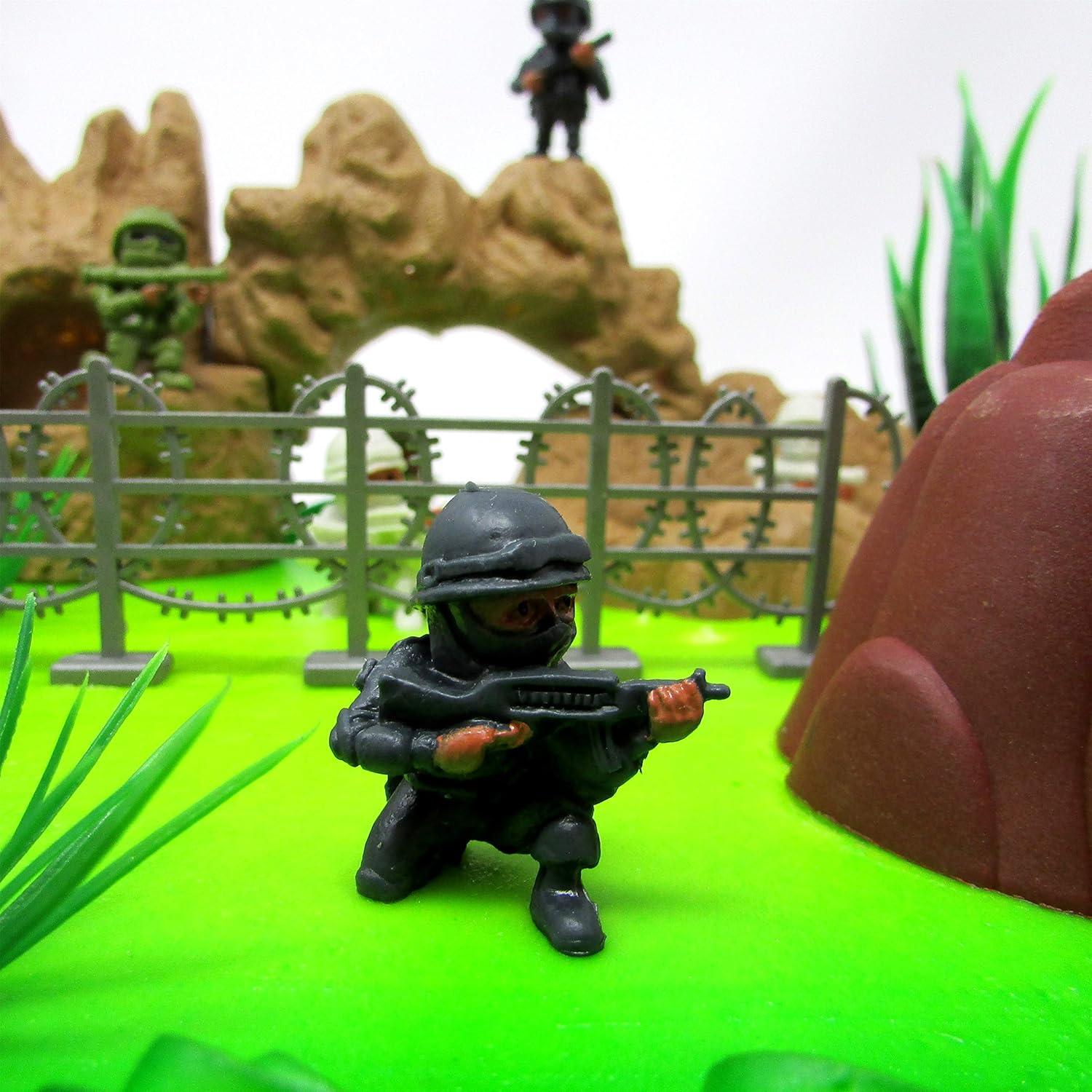 Juego de Decoración de Pastel Militar Fuerzas Especiales