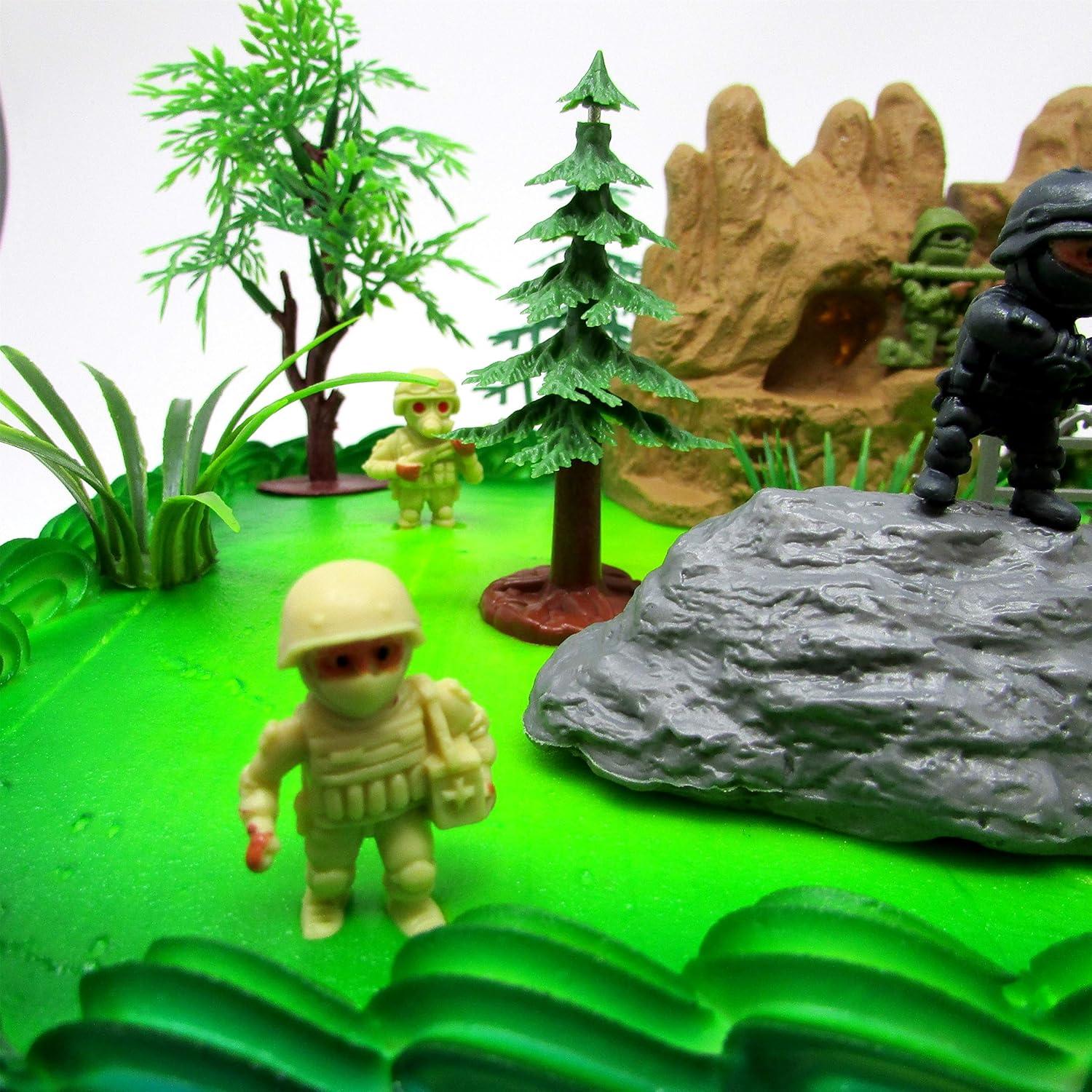 Juego de Decoración de Pastel Militar Fuerzas Especiales