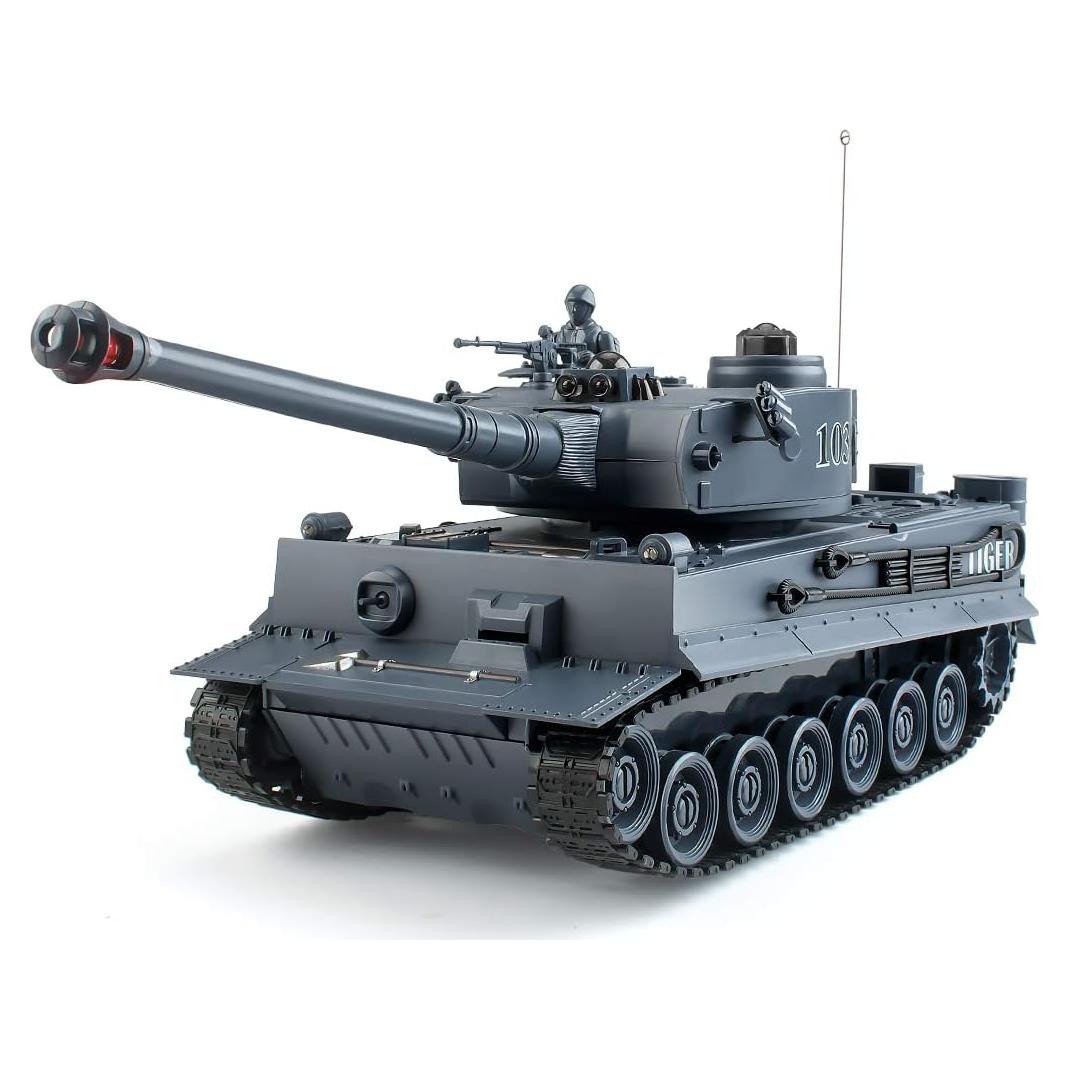 Tanque Tigre Alemán RC 1:28 EAHUMM con Sonido y Luz