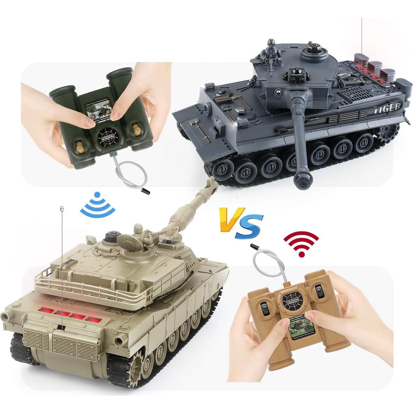 Tanque Tigre Alemán RC 1:28 EAHUMM con Sonido y Luz