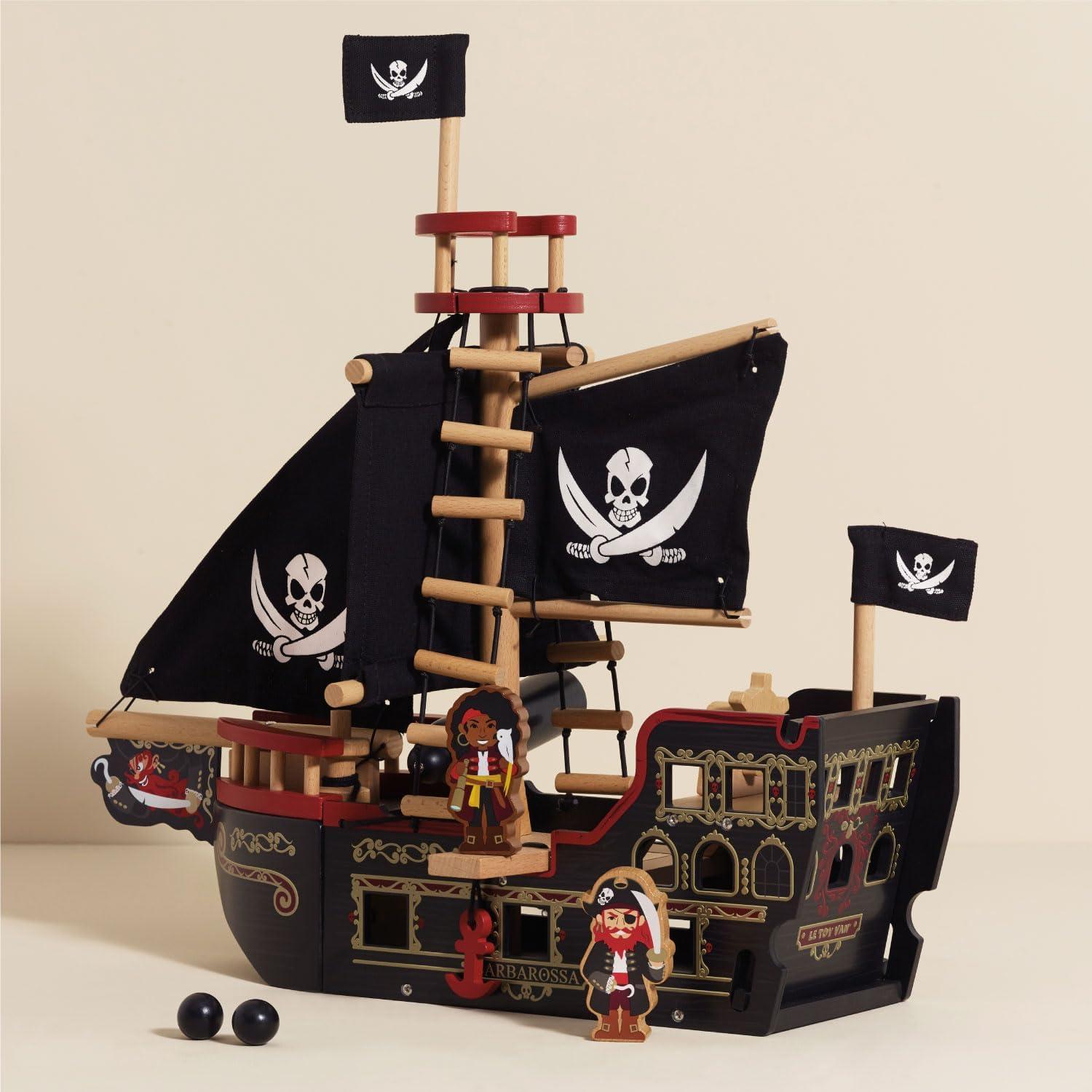 Barco Pirata Barbarossa Le Toy Van de Madera 43.9x17.5cm