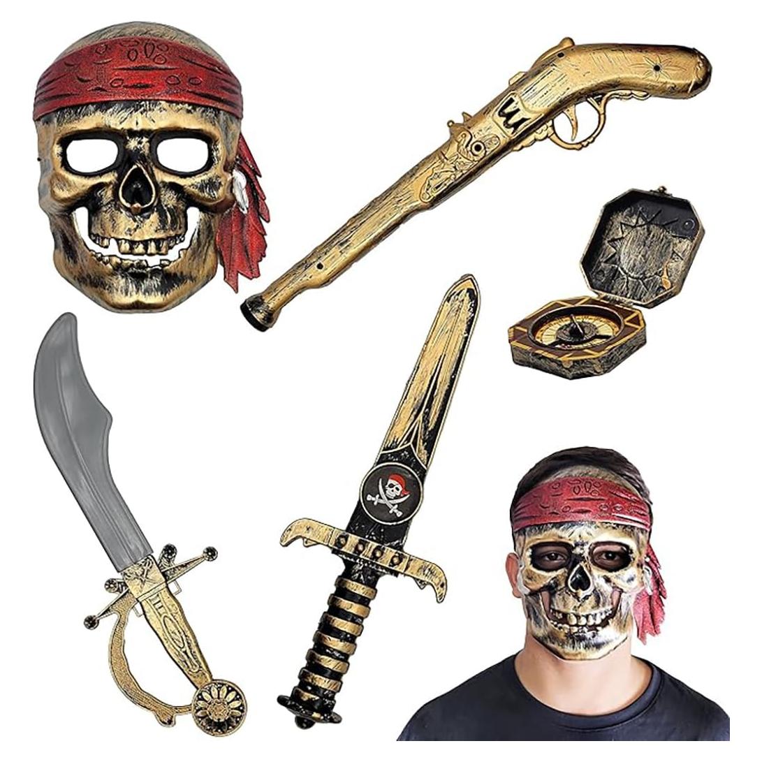 Disfraz de Pirata del Caribe San Patricio 5 Piezas Niños