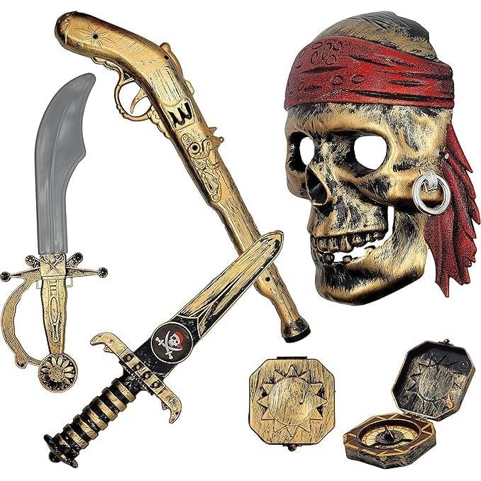 Disfraz de Pirata del Caribe San Patricio 5 Piezas Niños