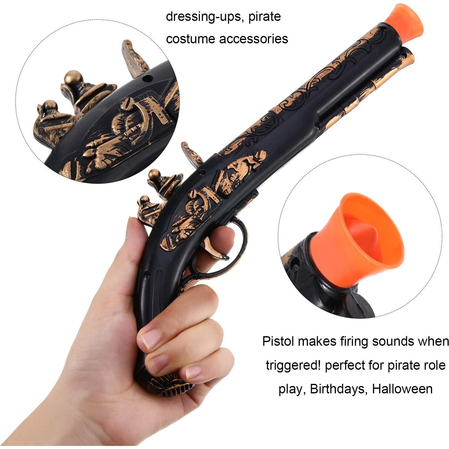 Conjunto de Accesorios de Pirata Boao - 2 Espadas y 2 Pistolas