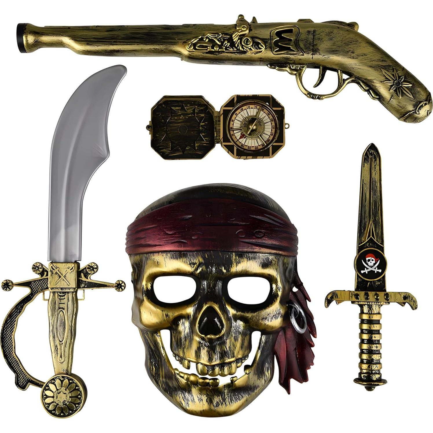 Conjunto de Pistolas Pirata 5 Piezas Rhode Island Novelty