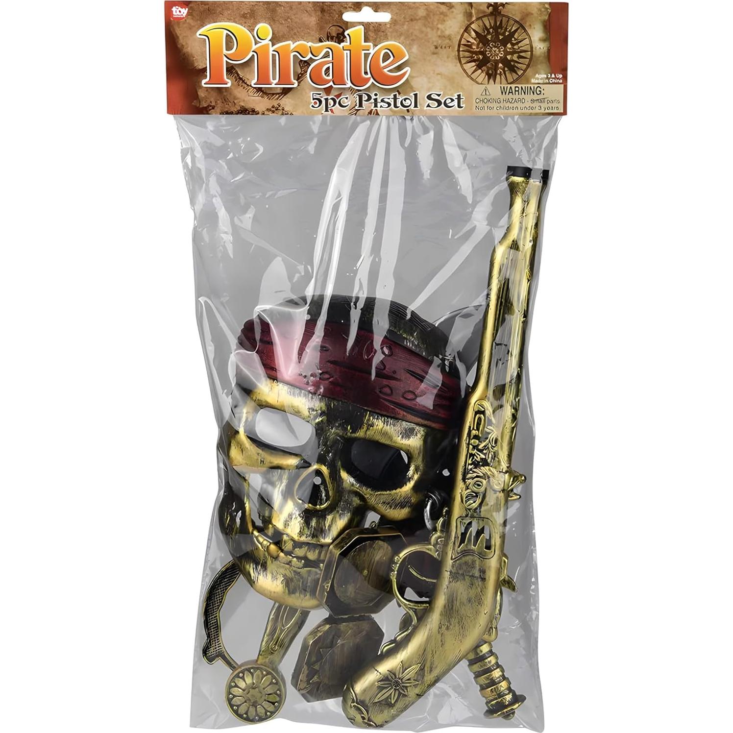 Conjunto de Pistolas Pirata 5 Piezas Rhode Island Novelty