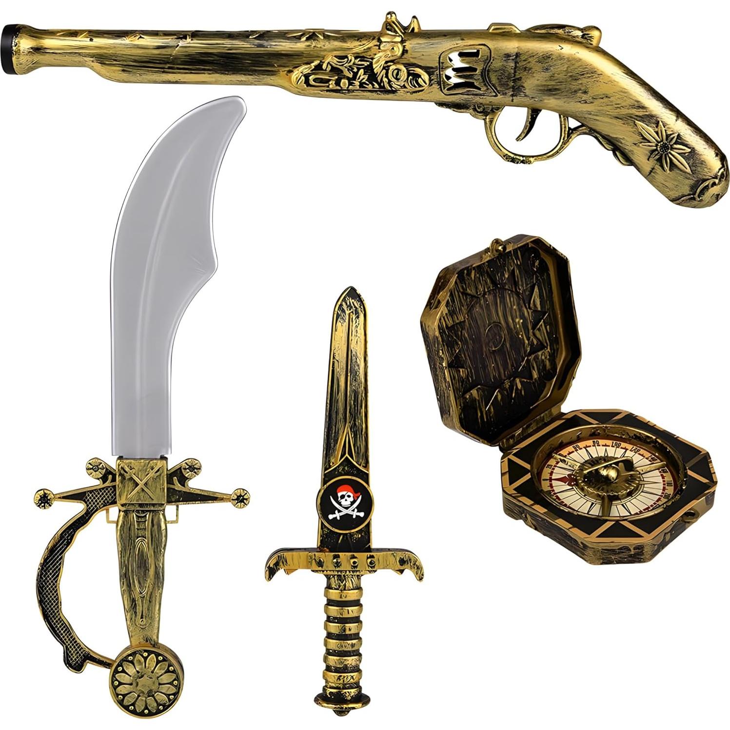 Conjunto de Pistolas Pirata 5 Piezas Rhode Island Novelty