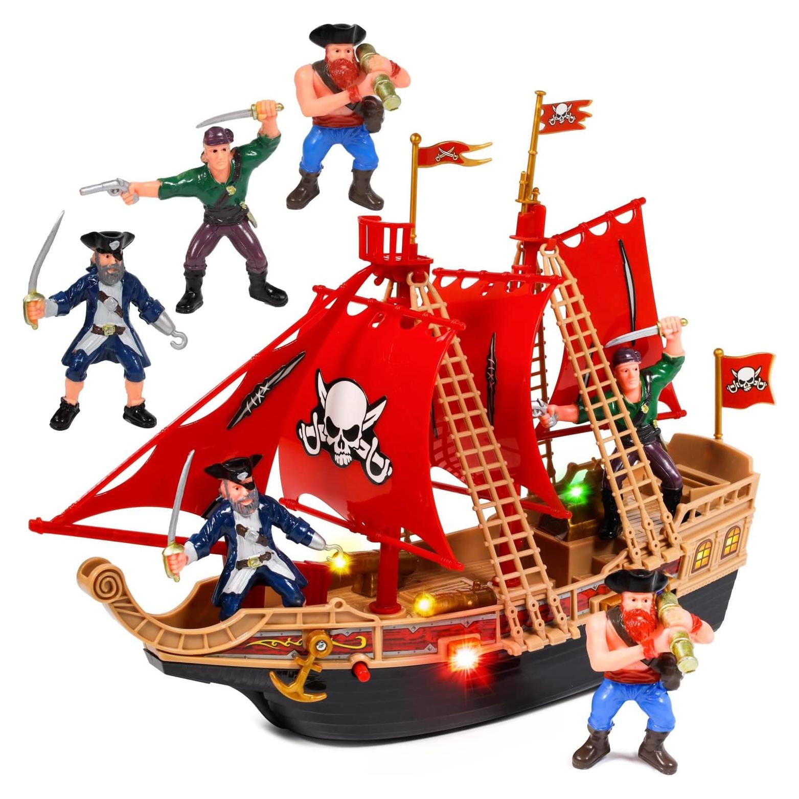 Juguete Barco Pirata Kidplokio con Luces y Sonidos 30.48 cm