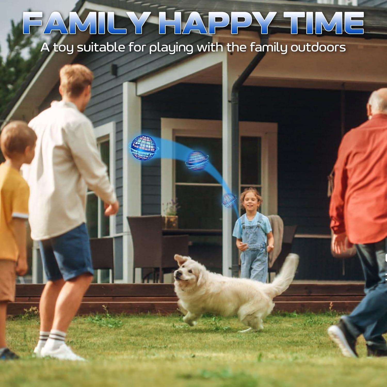 Bola Voladora Antiestrés BADHACK 2025 - Dron de Mano Azul/Verde