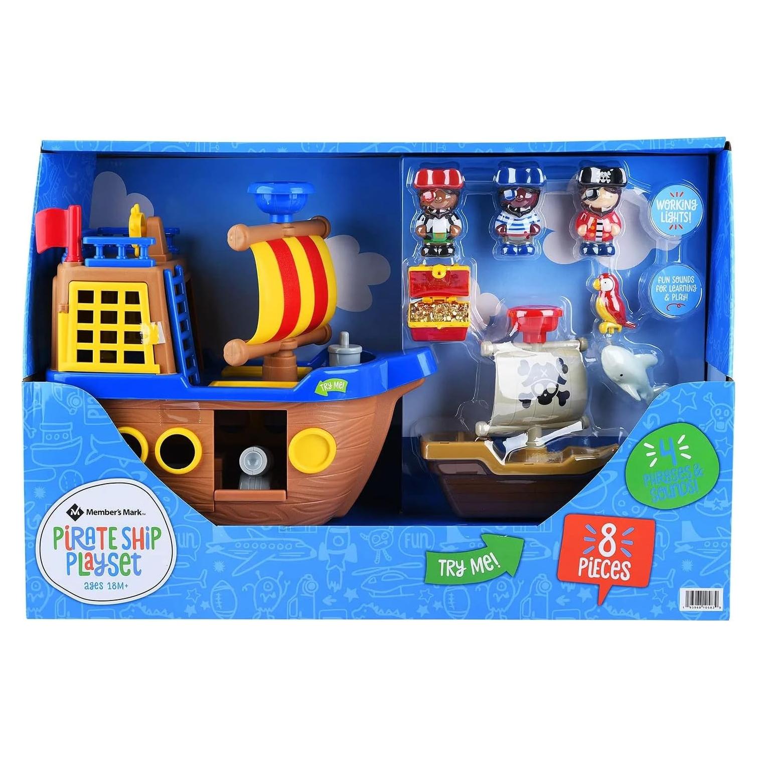 Juego de Preescolar Barco Pirata Member's Mark con Accesorios