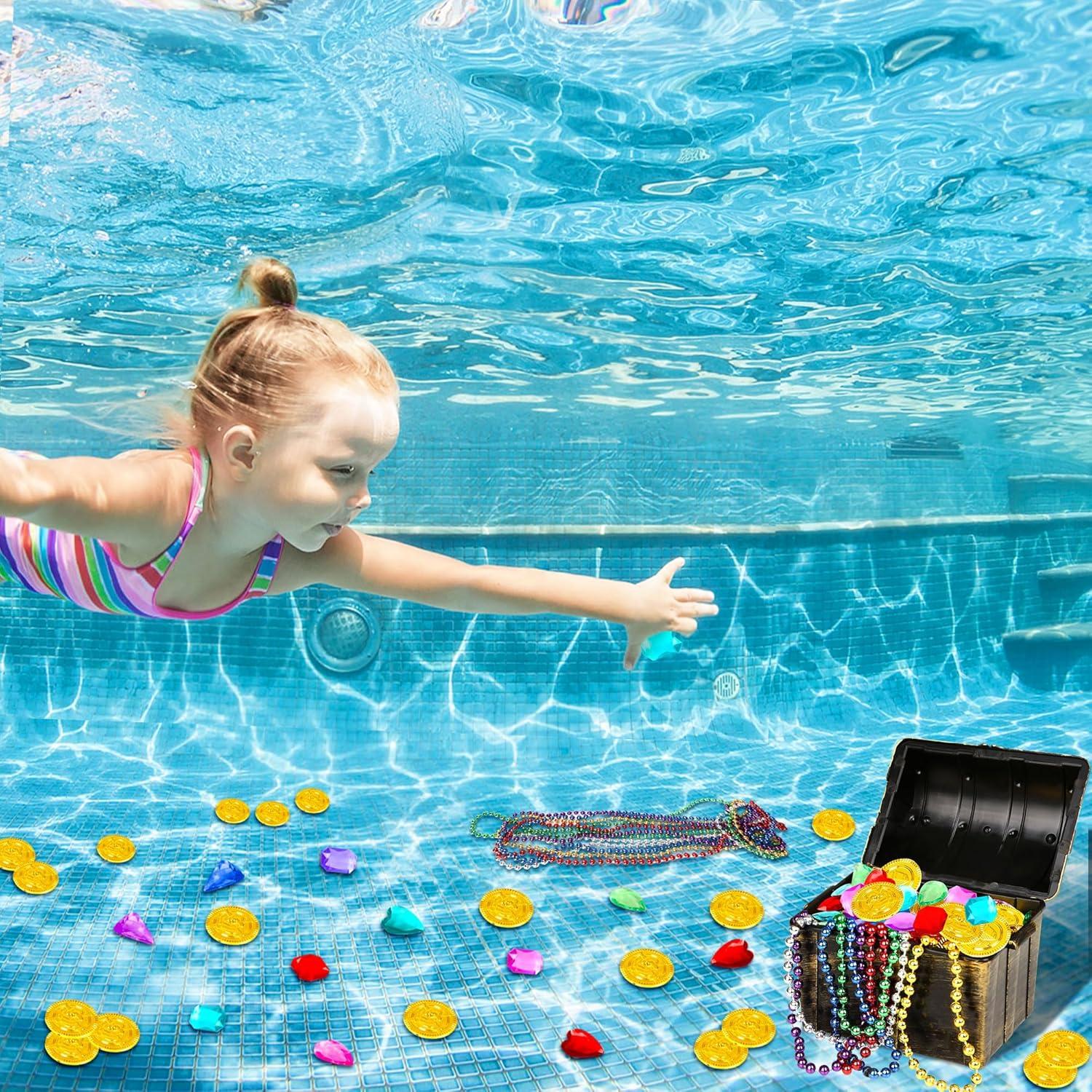 121 Juguetes de Buceo para Piscina Cosrea Cofre Pirata