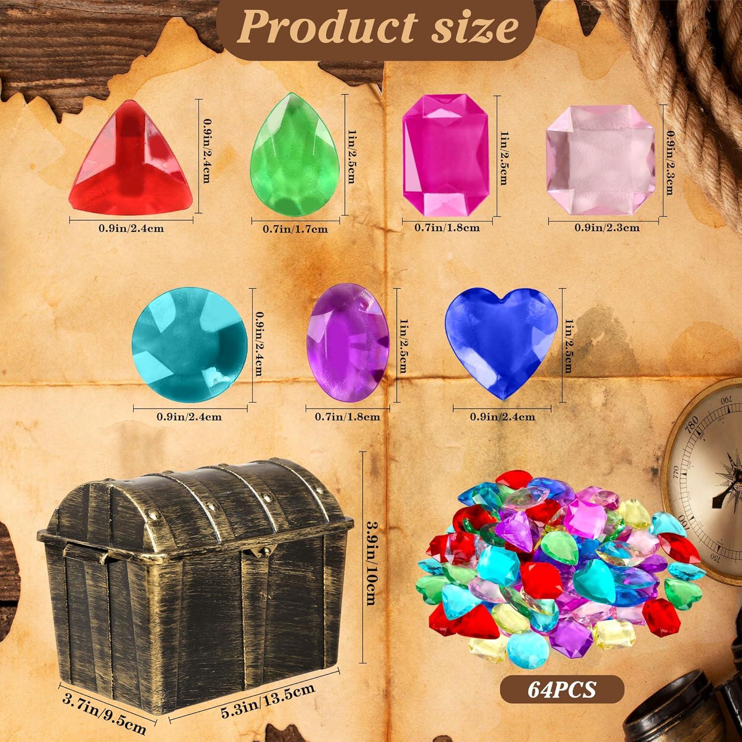 121 Juguetes de Buceo para Piscina Cosrea Cofre Pirata