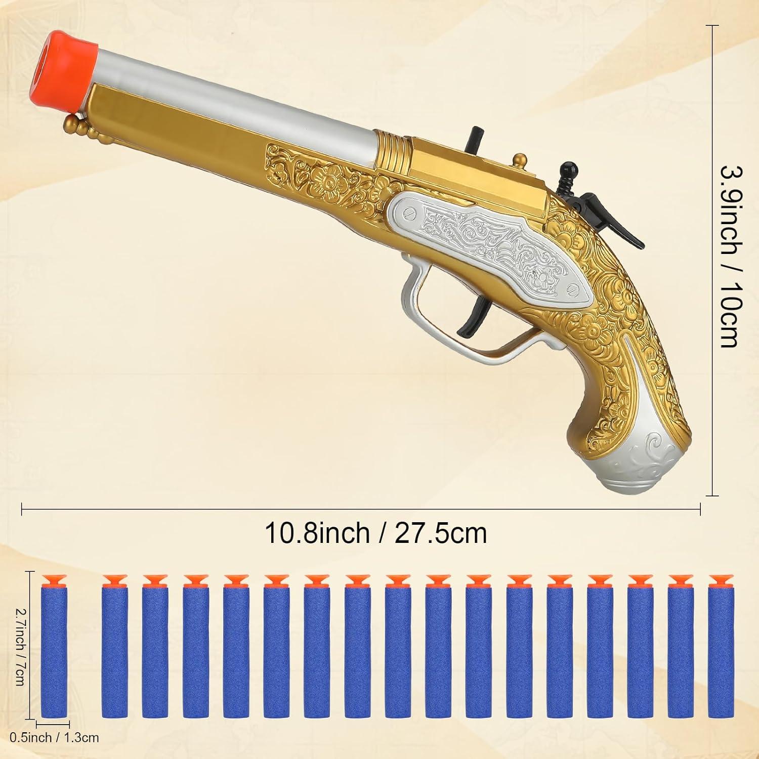 Juguete Blaster de Espuma Pirata HD con 20 Dardos Suaves