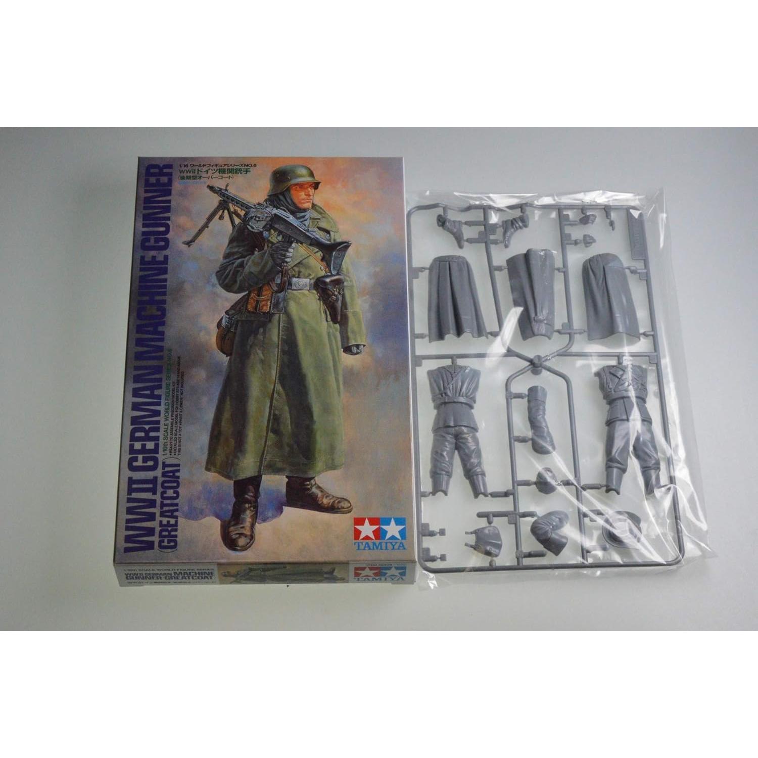 Figura Soldado Alemán WWII Tamiya 1:16 con Ametralladora