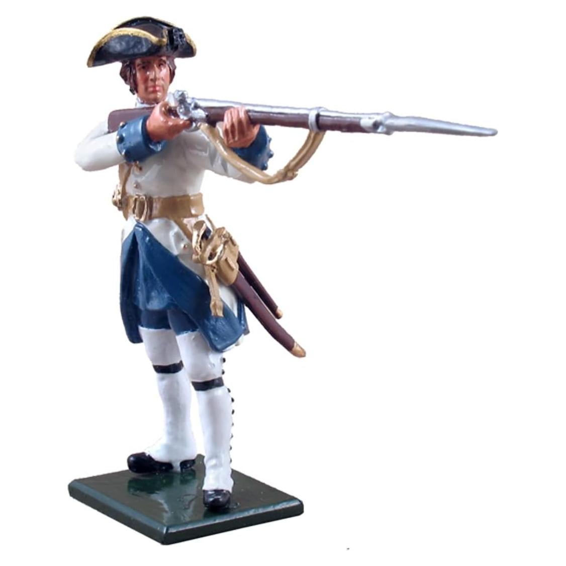 Figura de Metal W. Britain Marines Franceses 1754-1760 1:32