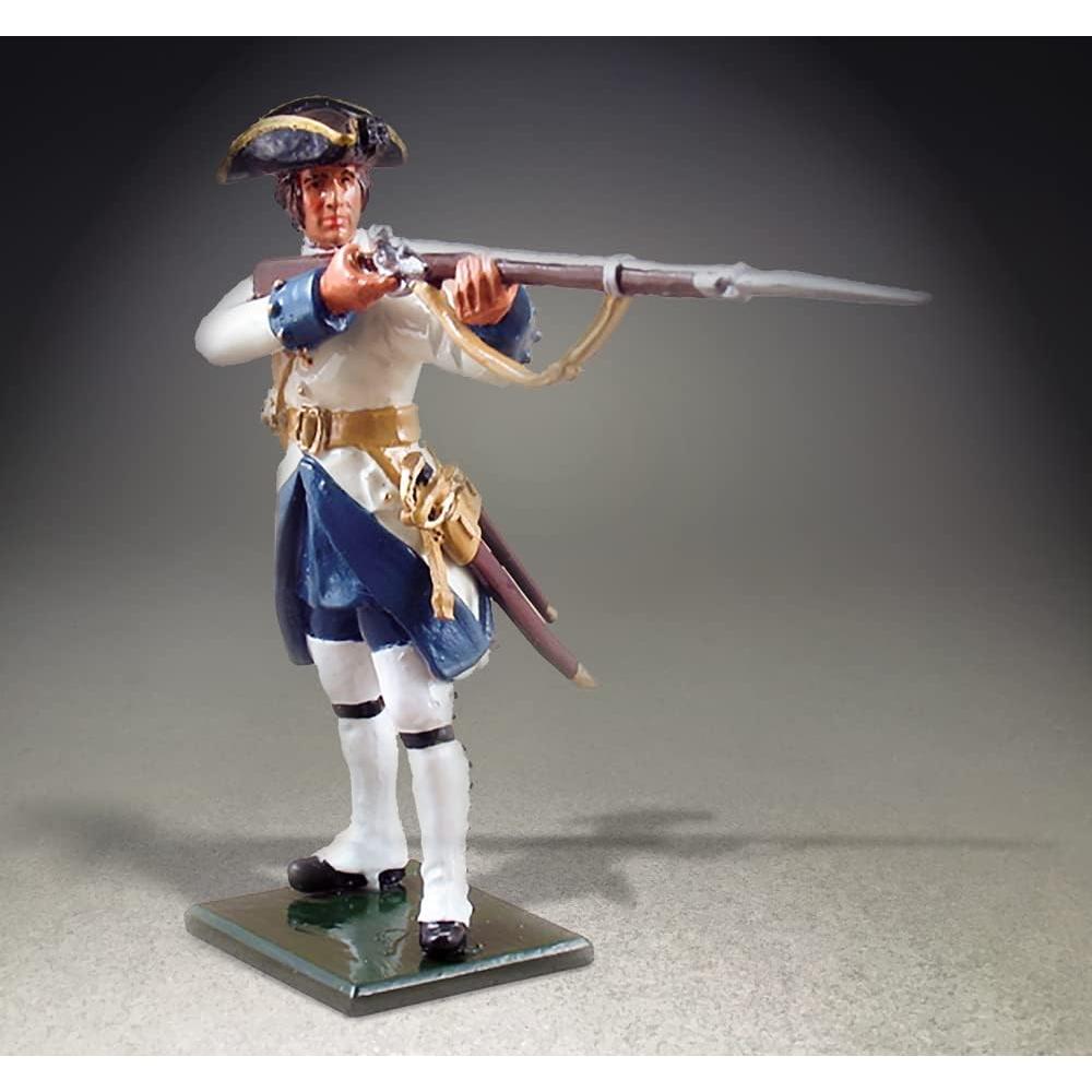 Figura de Metal W. Britain Marines Franceses 1754-1760 1:32
