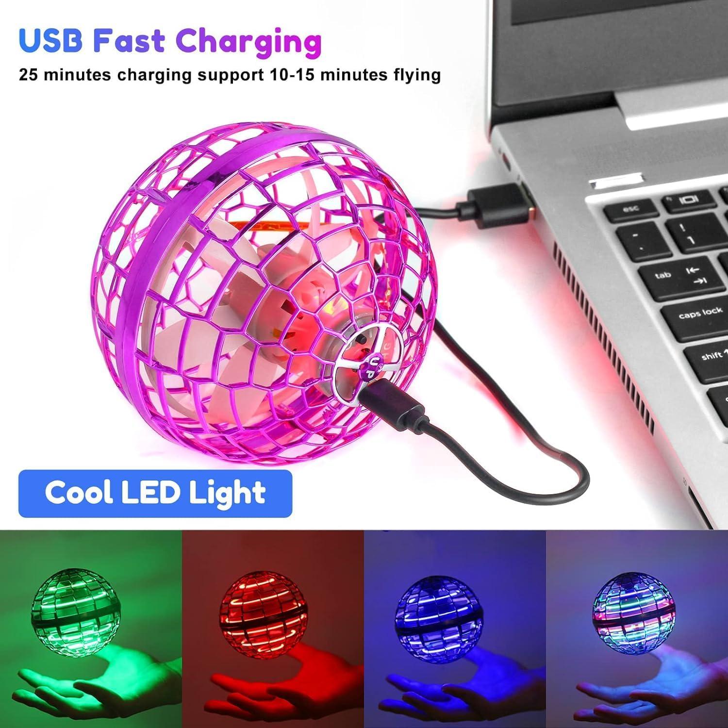 Bola Voladora Hoofun Globo Cósmico LED Rojo 8.5cm