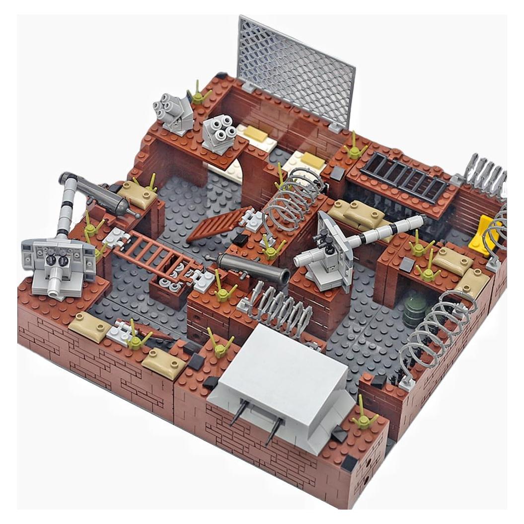 Juego de Bloques de Construcción Militar Lekaka 4-en-1 25.4x12.7cm