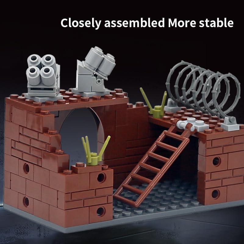 Juego de Bloques de Construcción Militar Lekaka 4-en-1 25.4x12.7cm