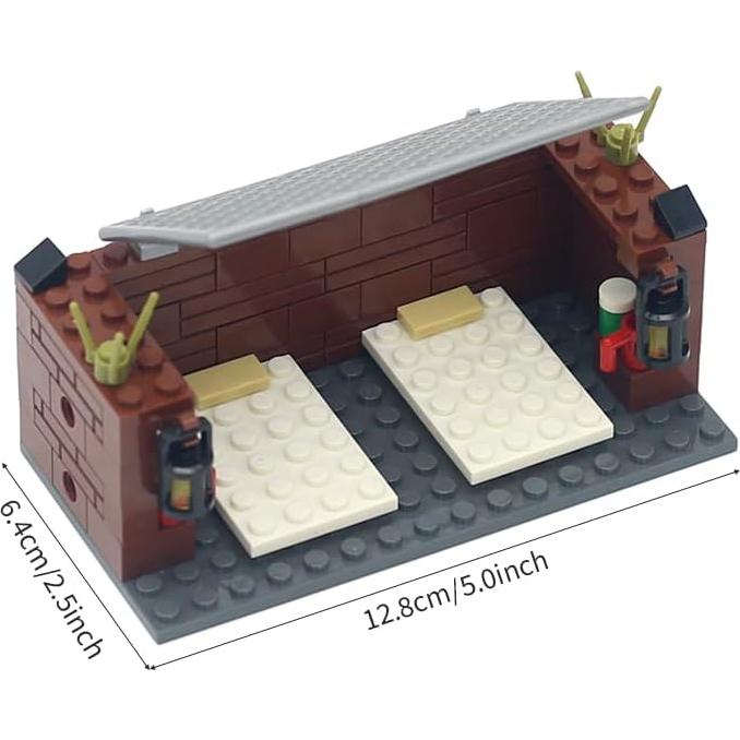 Juego de Bloques de Construcción Militar Lekaka 4-en-1 25.4x12.7cm