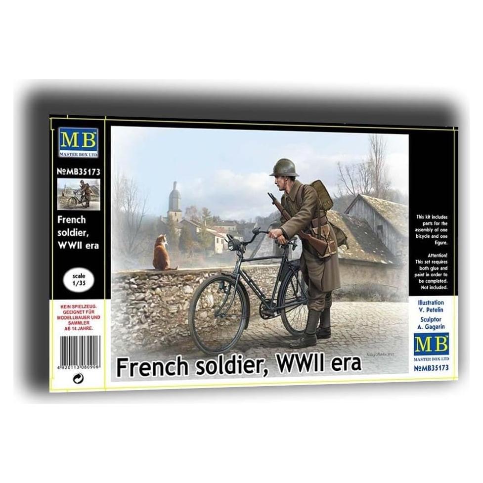 Kit de Modelo Soldado Francés 1/35 Master Box MB35173