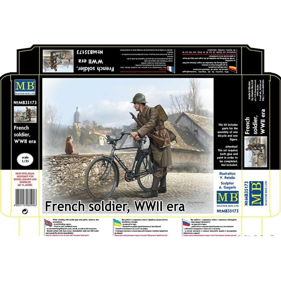 Kit de Modelo Soldado Francés 1/35 Master Box MB35173
