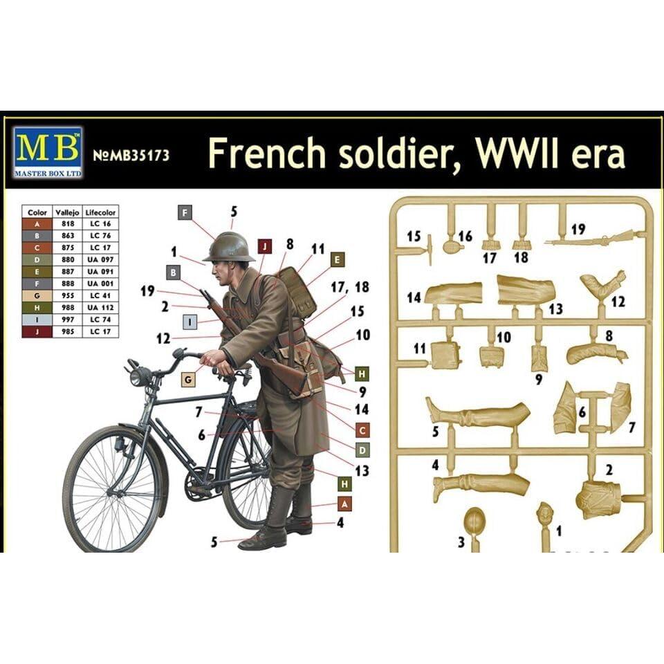 Kit de Modelo Soldado Francés 1/35 Master Box MB35173