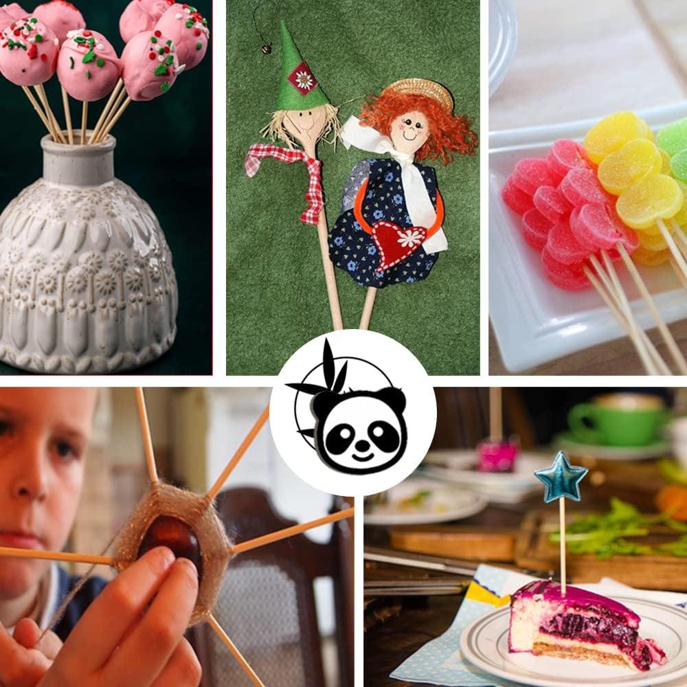 Varillas de Dowel de Bambú 25PCS 30.48cm 1/4" DaTpuik