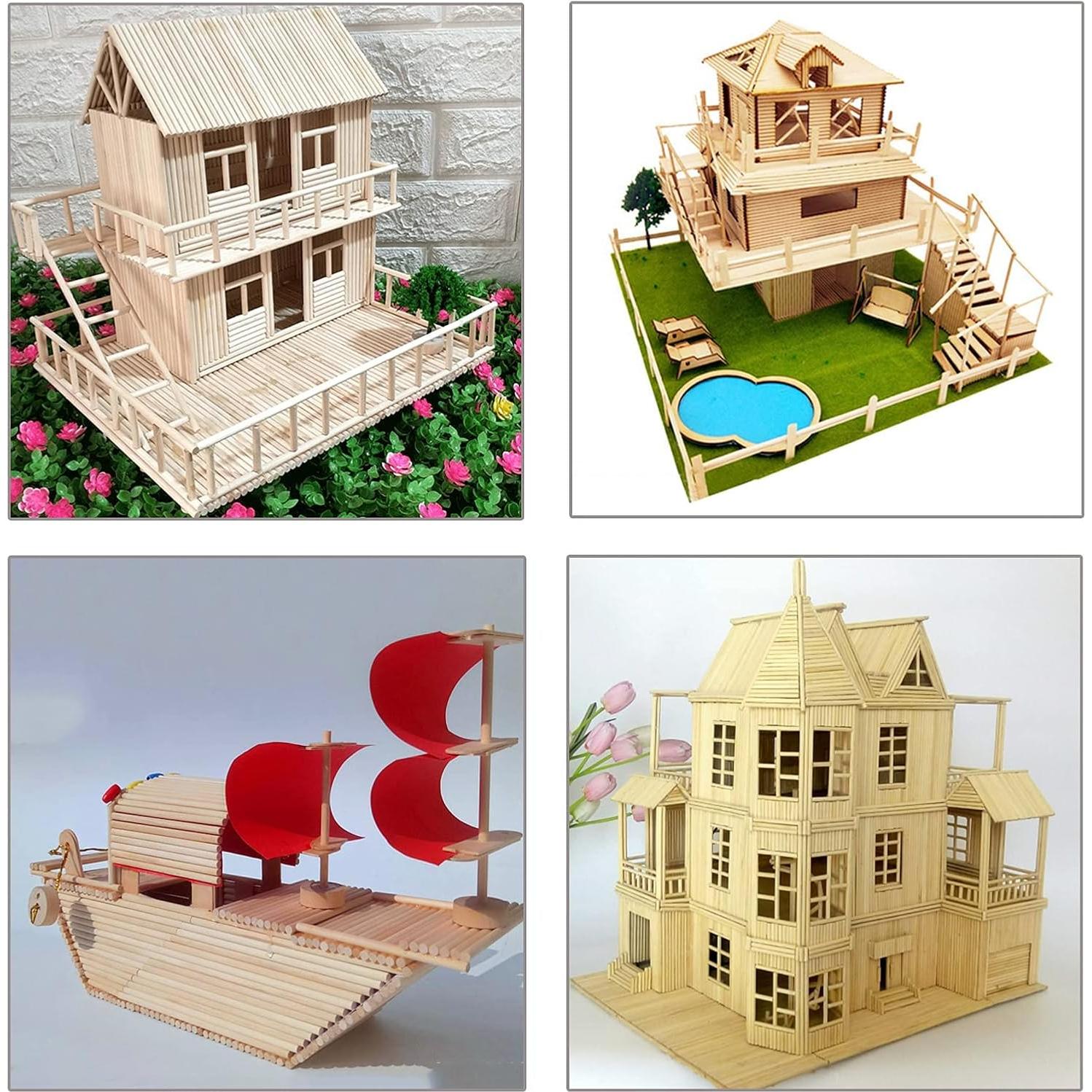 Varillas de Dowel de Bambú 25PCS 30.48cm 1/4" DaTpuik