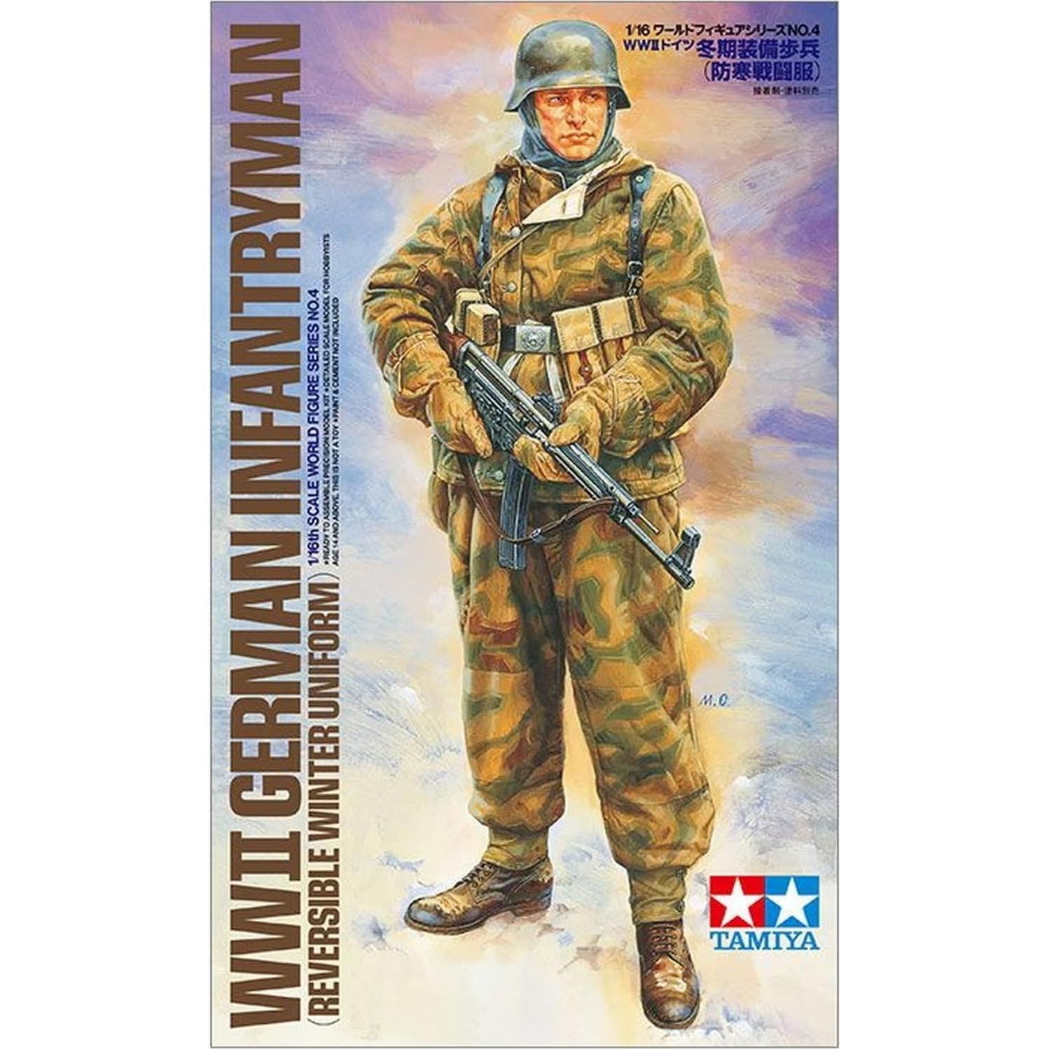 Modelo Tamiya Soldado Alemán WWII Escala 1/16 Invierno