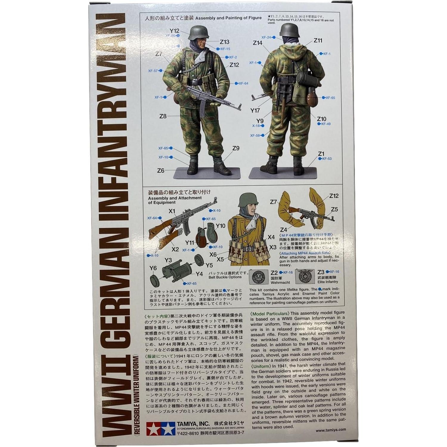 Modelo Tamiya Soldado Alemán WWII Escala 1/16 Invierno