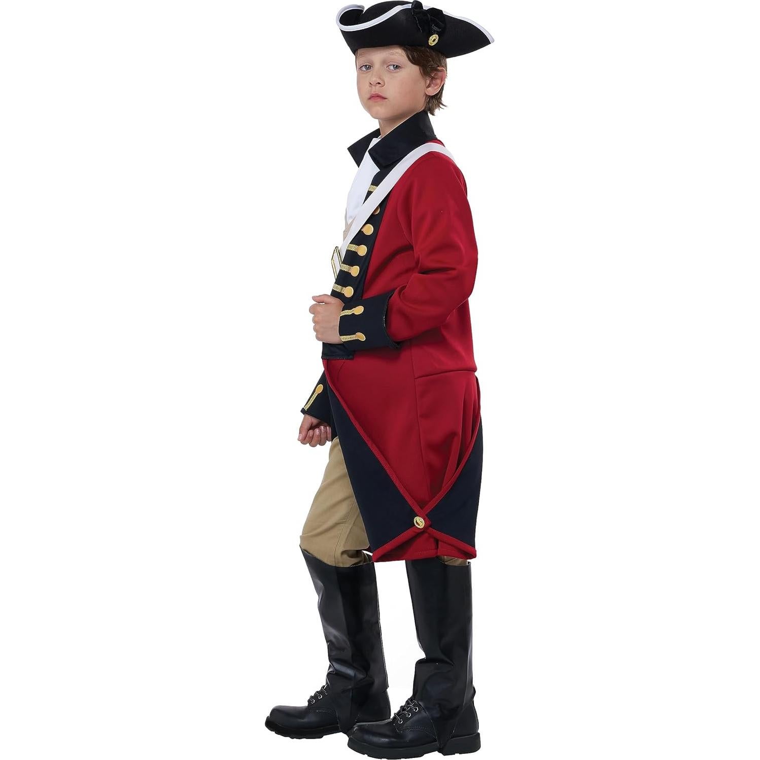 Disfraz Redcoat Británico para Niños Grande 10-12 años