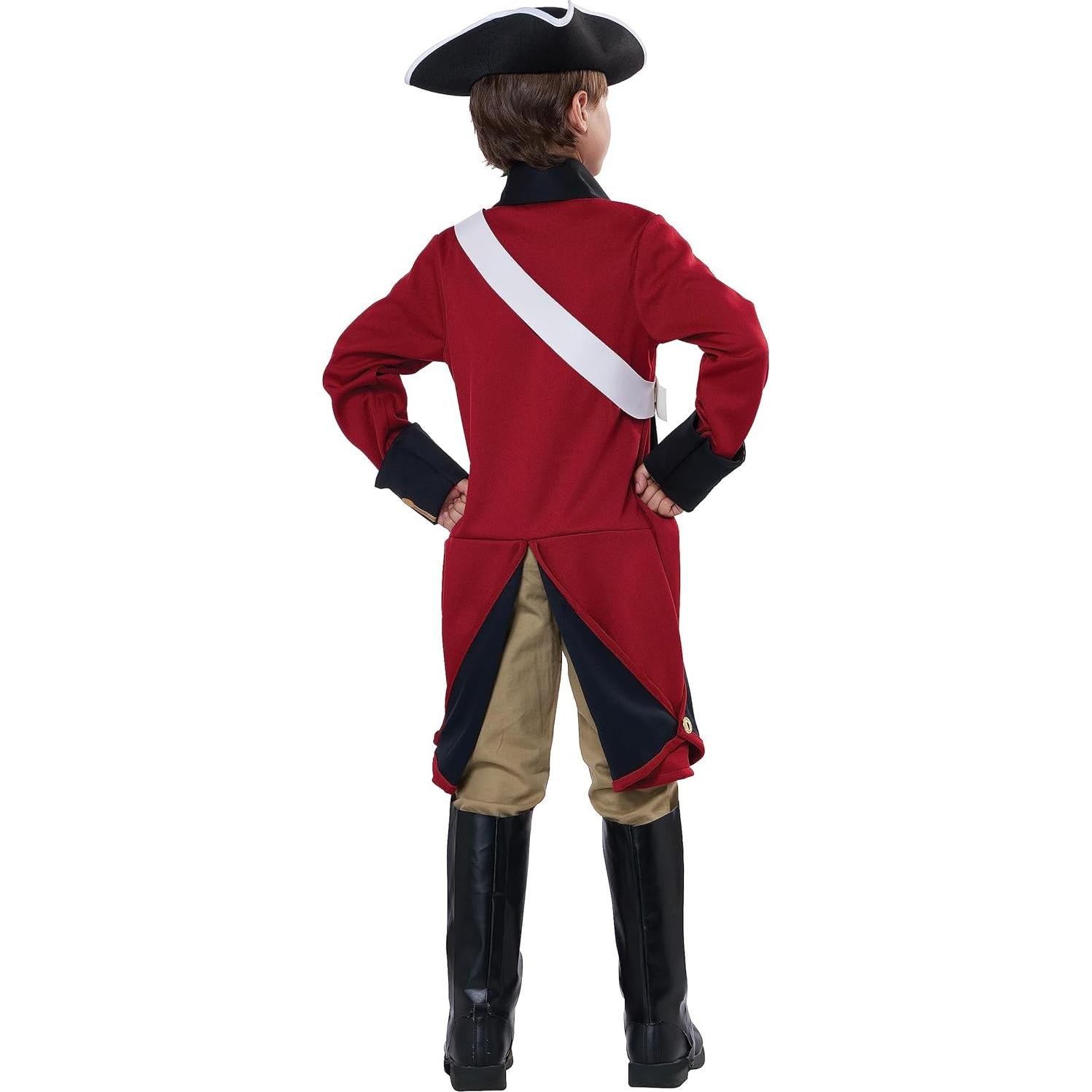 Disfraz Redcoat Británico para Niños Grande 10-12 años