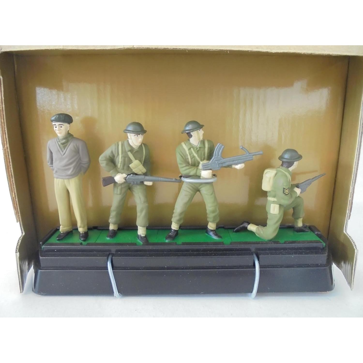 Conjunto de 4 Soldados Británicos OPO 10 1/32 60mm Segunda Guerra
