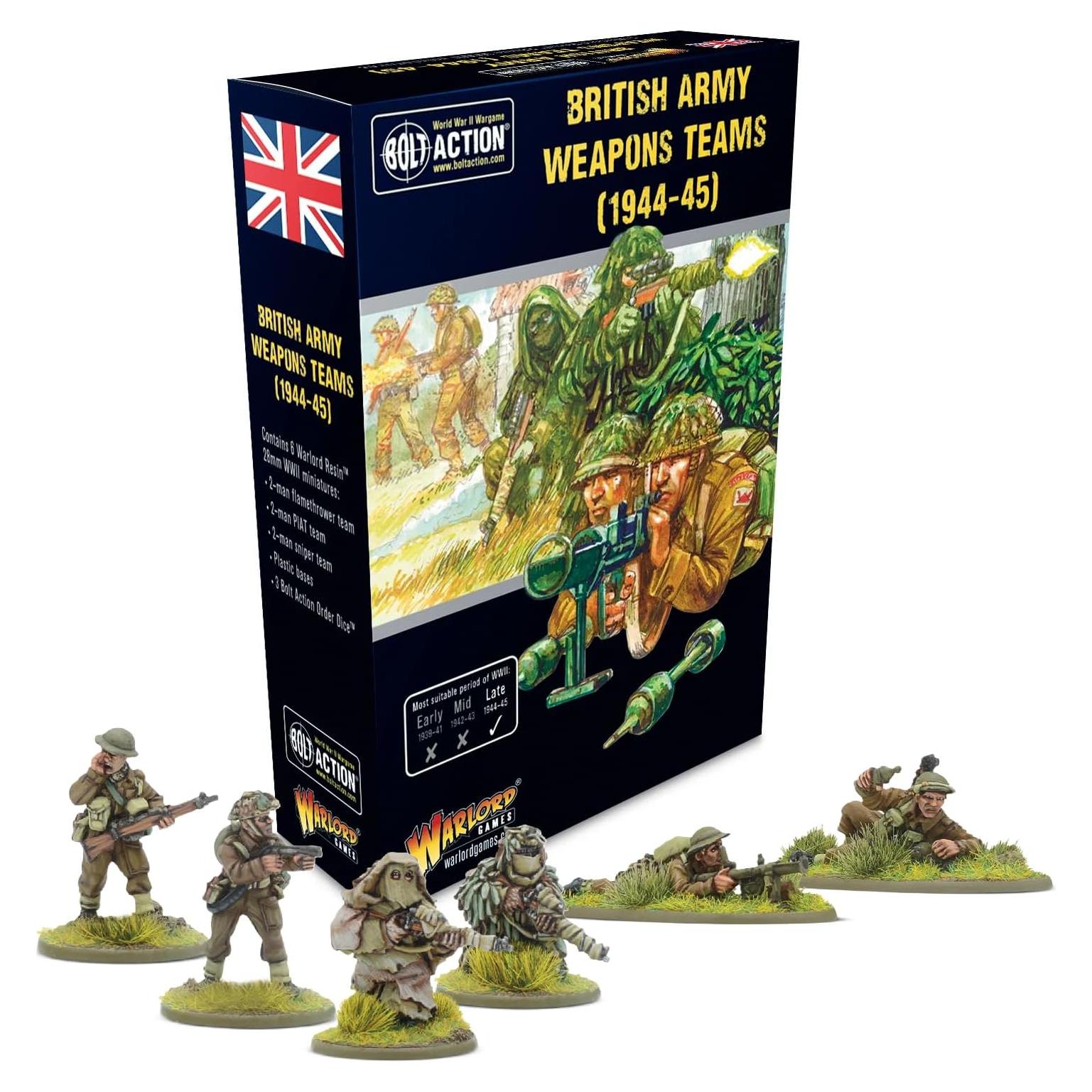 Miniaturas Warlord Games 28mm Equipos de Armas Bolt Action