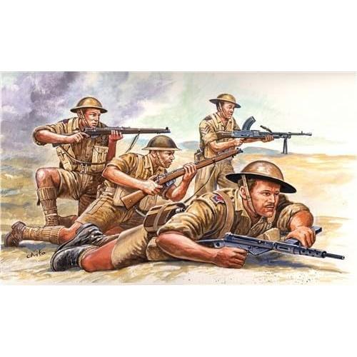 Kit de Modelo Italeri Ejército Británico WWII 1:72 - 50 Figuras