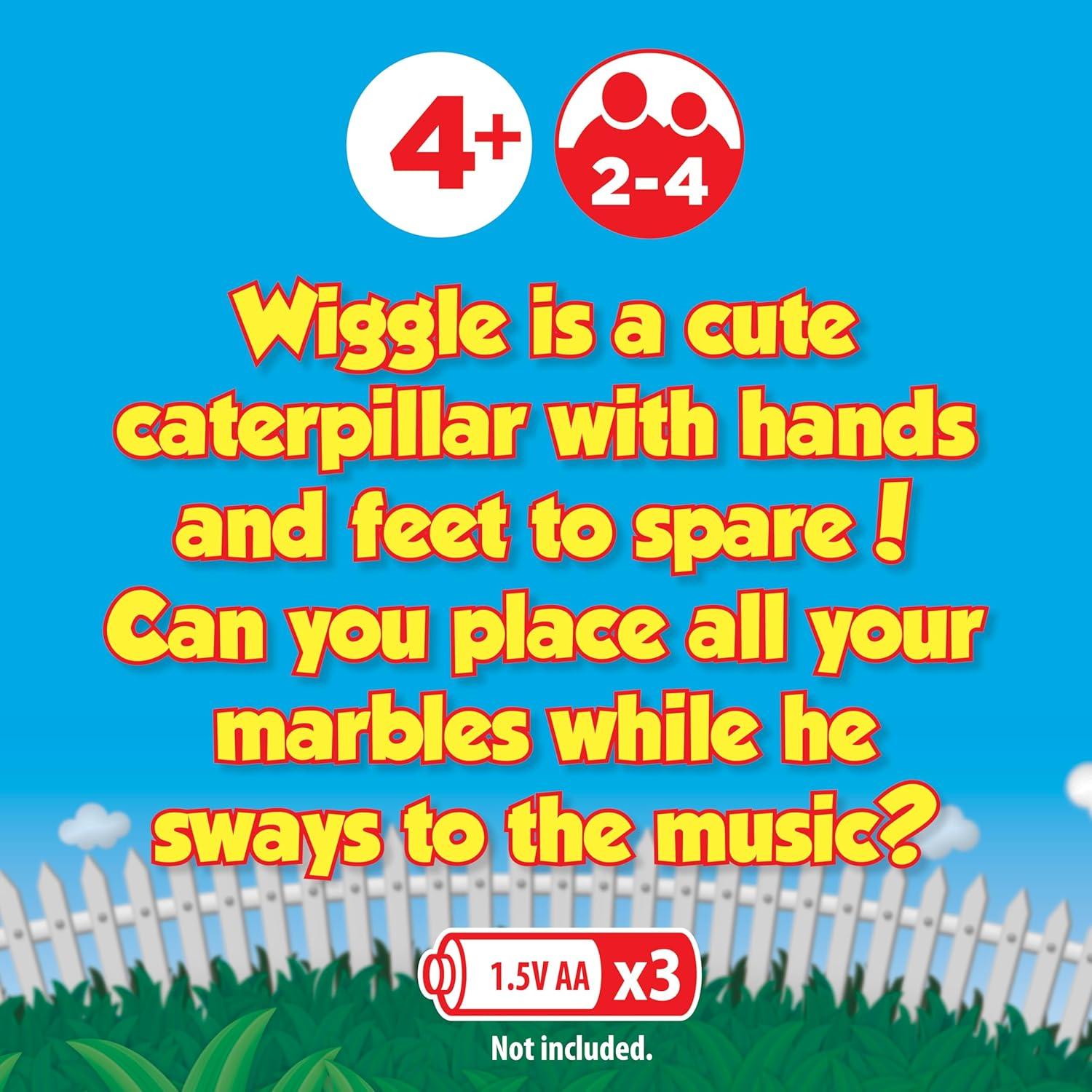 PlayMonster Giggle Wiggle Board Games for Kids, Hand-Eye Coordination, Preschool Games, The Twisting-Turning Race to Get Your Marbles to The Top Game, Ages 4+, Batteries Not Included