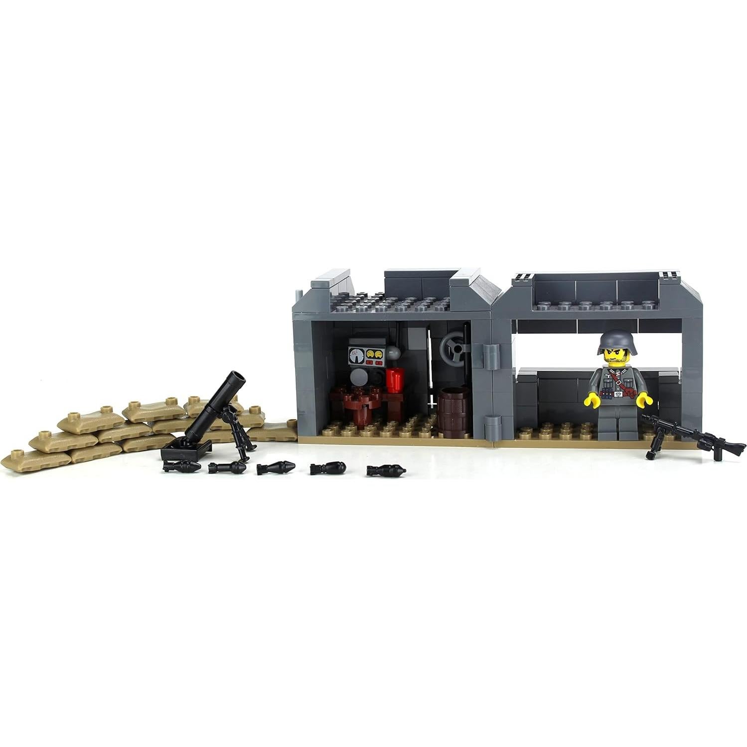 Conjunto Coleccionable Bunker Alemán WW2 Battle Brick - 272g