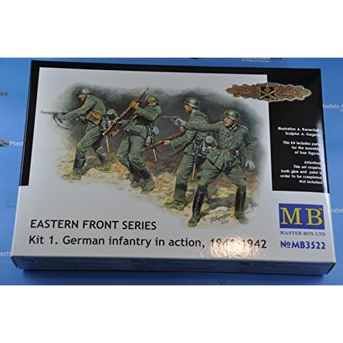Kit de Modelismo Militar Master Box 3522 - 4 Figuras Alemanas 1/35