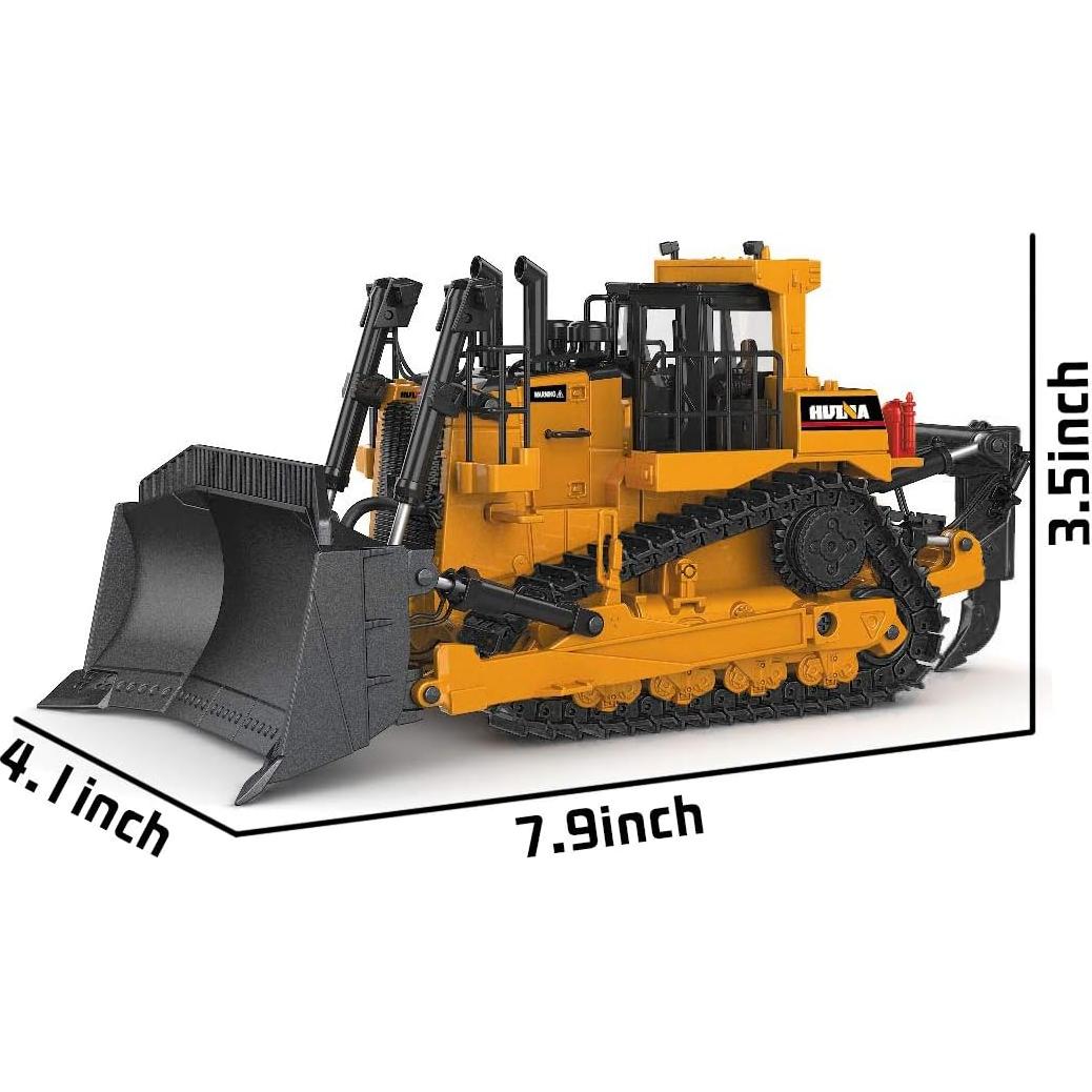 Bulldozer de metal a escala 1:50 Fisca - Juguete detallado